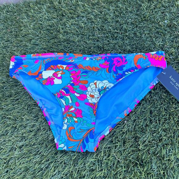 NWT Kate Spade Spring Waters High Cut Bikini Bottom Size Large Resort Wear - Picture 3 of 6